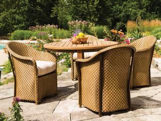 Lloyd Flanders Weekend Retreat Wicker Outdoor Patio Dining Set