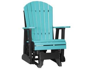 LuxCraft Recycled Plastic Adirondack Glider Chair