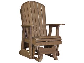 LuxCraft Recycled Plastic Adirondack Glider Chair