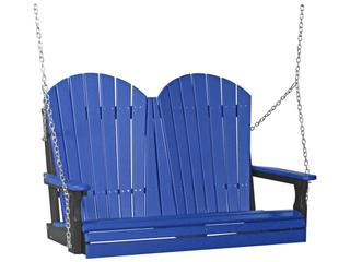 LuxCraft Recycled Plastic 4' Adirondack Outdoor Swing