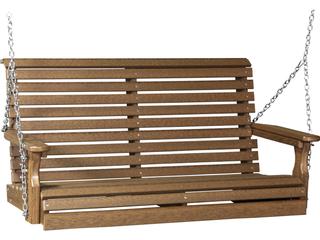 LuxCraft Recycled Plastic 4' Plain Patio Swing