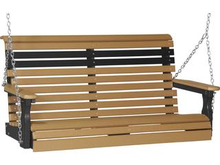LuxCraft Recycled Plastic 4' Plain Patio Swing