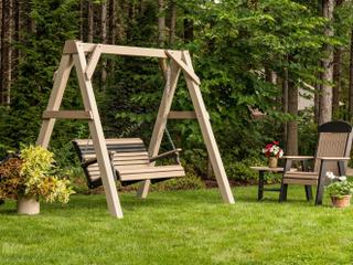 LuxCraft Recycled Plastic Outdoor Swing