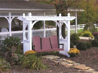 LuxCraft Recycled Plastic Outdoor Swing
