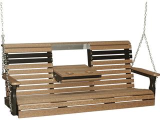 LuxCraft Recycled Plastic Plain Outdoor Swing