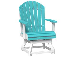 LuxCraft Recycled Plastic Adirondack Swivel Dining Height Chair