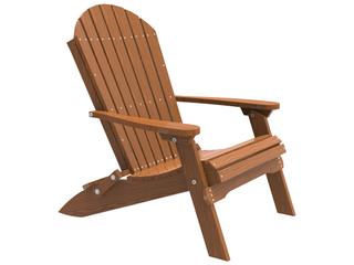 LuxCraft Recycled Plastic Folding Patio Adirondack Chair