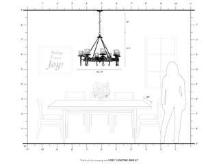 Livex Lighting Cape May 8-Light Olde Bronze Glass Drum Chandelier