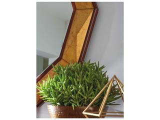 Lexington Take Five Hand Burnished Gold Leaf Wall Mirror