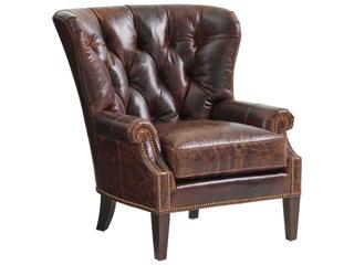 Silverado Brown Leather Accent Chair