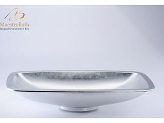 Maestro BathRisplenda Bathroom Sink  Silver Leaf