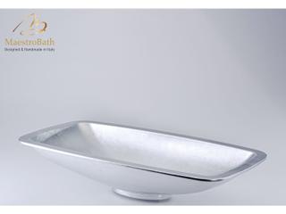 Maestro BathRisplenda Bathroom Sink  Silver Leaf