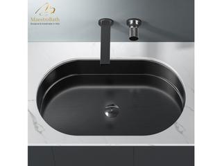 Illustra Modern Oval Under-Mount Sink  Gun Metal