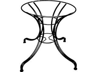 Meadowcraft Wrought Iron 800 Series Table Base