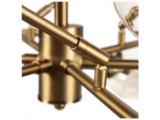 Mercana Rudyard Glass Globe and Gold Metal Chandelier