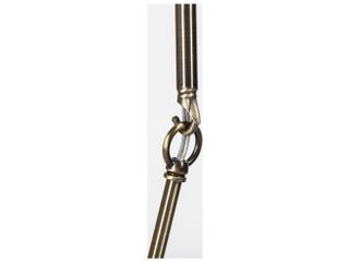 Mercana Desousa II (33.9"L x 8.8"W x 28"H) Champagne Metal Multi-Arm Three Light Chandelier