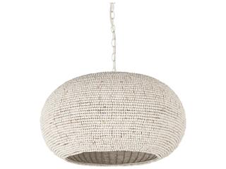 Mercana Theta 30.0 L x 30.0 W x 15.0 H White-Washed Beaded Chandelier