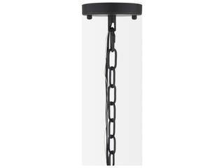 Mercana Barbara Matte Black Metal w/ Frosted Glass Globes 11-Light Chandelier