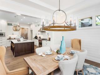 Minka Lavery Country Estates 4-Light Sun Faded Wood Brushed Nickel Brown Globe Linear Chandelier