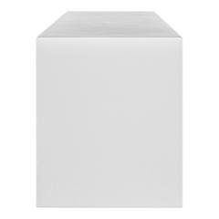 Moe's Home Outdoor Lazarus White Concrete Bench