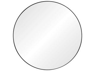 Black Nickel Round Wall Mirror 48 Inch Diameter