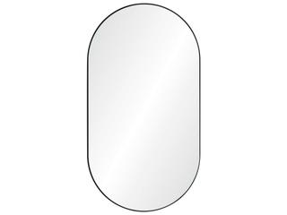 Mirror Home Black Nickel Oval Wall Mirror