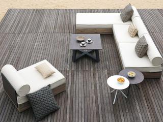 Mamagreen Aiko Teak Cushion Outdoor Lounge Set