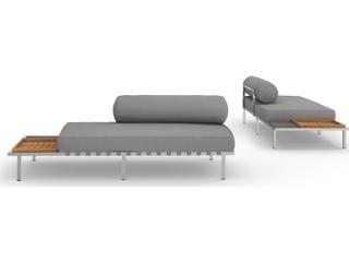 MamaGreen Albatross 316 Stainless Steel Sectional Right Hand Outdoor Patio Loveseat