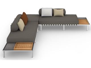 MamaGreen Albatross 316 Stainless Steel Sectional Patio Lounge Set