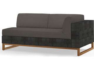 MamaGreen Ekka Wicker Cushion Left Arm Outdoor Patio Loveseat
