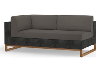 MamaGreen Ekka Wicker Cushion Right Arm Patio Loveseat