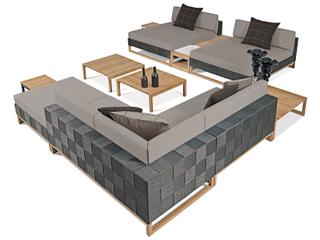 MamaGreen Ekka Wicker Cushion Right Arm Patio Loveseat