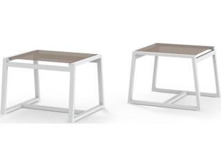 MamaGreen Allux Aluminum Sling Patio Ottoman