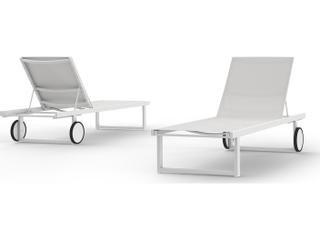 MamaGreen Allux Sling Aluminum Patio Chaise Lounge