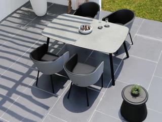 MamaGreen Zupy Aluminum Cushion Outdoor Dining Chair