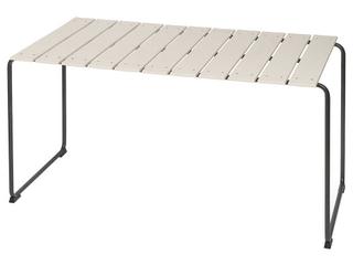 Ocean Sand / Gunmetal Recycled Plastic Rectangular Dining Table