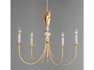 Maxim Lighting Paloma 5-Light Gold Leaf Candelabra Chandelier