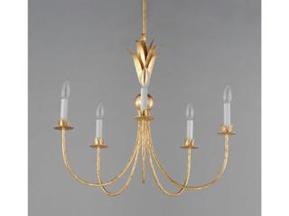Maxim Lighting Paloma 5-Light Gold Leaf Candelabra Chandelier