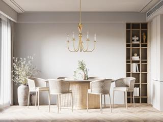 Maxim Lighting Paloma 5-Light Gold Leaf Candelabra Chandelier