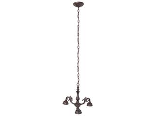 Meyda Victorian 3-Light Mahogany Bronze Traditional Chandelier