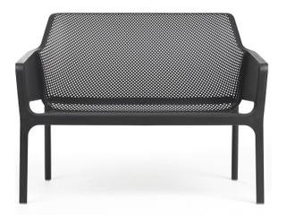 NET Resin Antracite Stackable Outdoor Bench