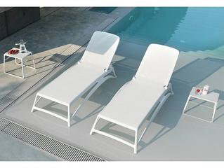 Nardi Atlantico Sling Resin Bianco Outdoor Lounge Set