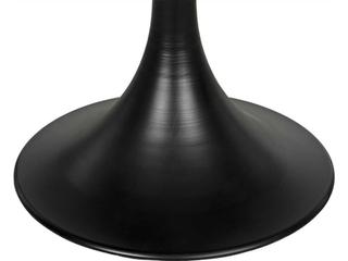 Noir Round Black Metal Dining Table