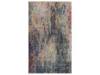 Celestial Abstract Area Rug in Multicolor