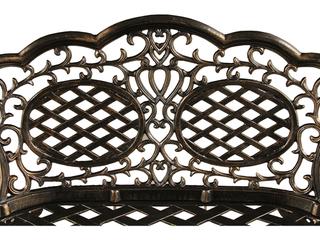 Oakland Living Ornate Traditional Bronze Cast Aluminum Patio Loveseat