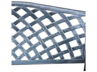Oakland Living Aluminum Modern Grey Bench Outdoor Loveseat