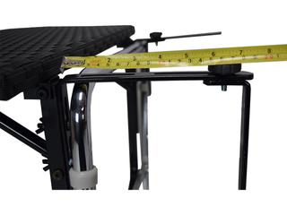 Oakland Living Black Wicker Patio Counter Table with Adjustable Clamps