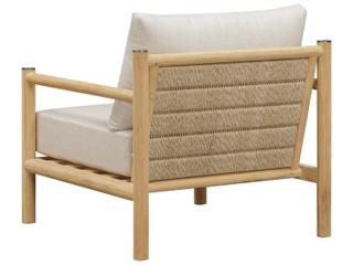 Oliver Home Outdoor Vin Teak Cushion Lounge Chair