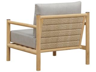 Oliver Home Outdoor Vin Teak Cushion Lounge Chair