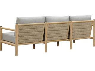 Oliver Home Outdoor Vin Teak Cushion Sofa
